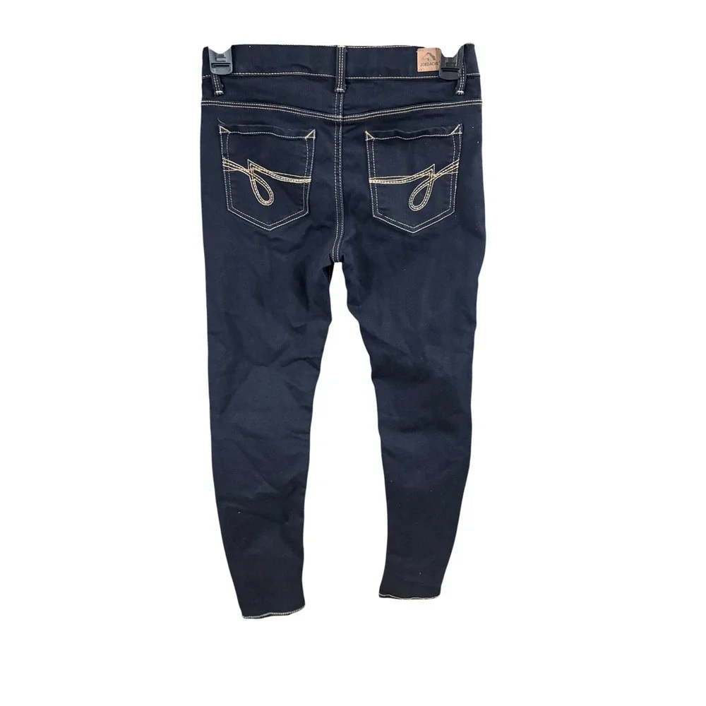 Jordache Girls Super Skinny Jeans Dark Indigo Slim Fit Denim Size 14 Slim